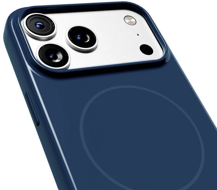 Puro Pulse iPhone 17 Pro polikarbonato apsauginis dėklas – Tamsiai mėlynas