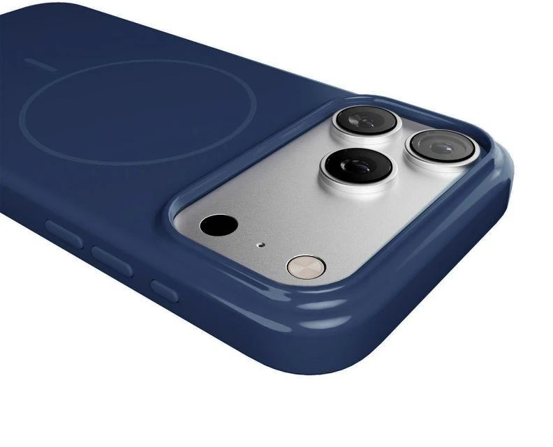Puro Pulse iPhone 17 Pro polikarbonato apsauginis dėklas – Tamsiai mėlynas