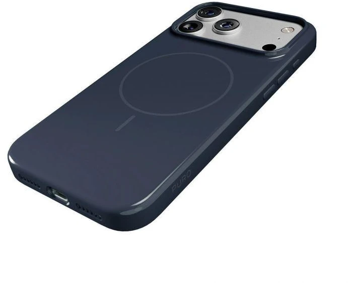 Puro Pulse iPhone 17 Pro polikarbonato apsauginis dėklas – Tamsiai mėlynas