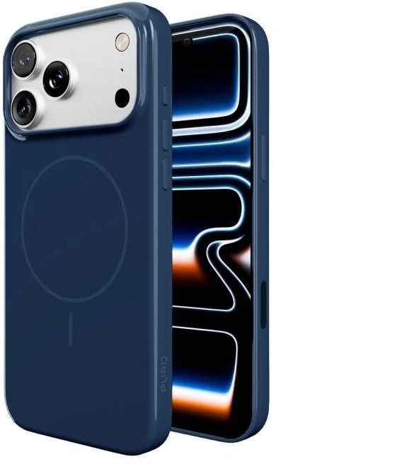 Puro Pulse iPhone 17 Pro polikarbonato apsauginis dėklas – Tamsiai mėlynas