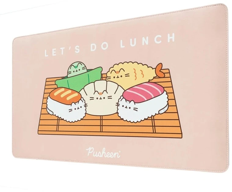 ERIK Pusheen PU odos stalo kilimėlis XXL, 60 × 35 cm
