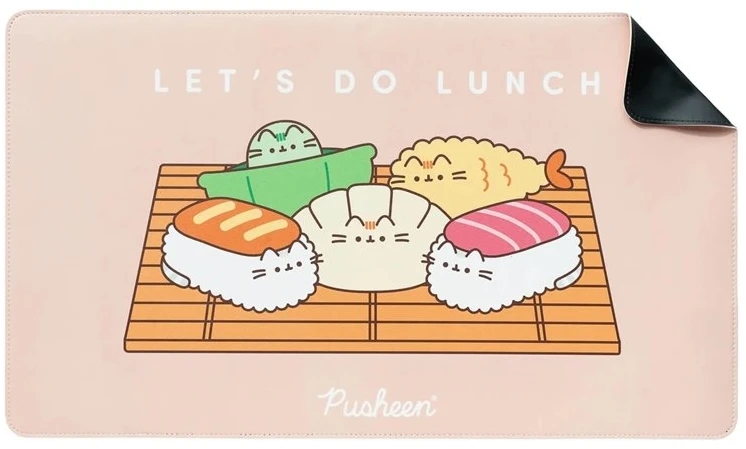 ERIK Pusheen PU odos stalo kilimėlis XXL, 60 × 35 cm