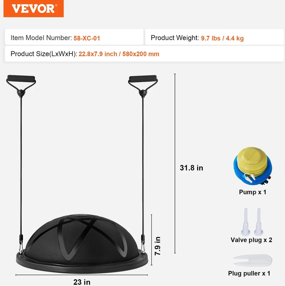 VEVOR Pusiausvyros treniruoklis su elastine juosta