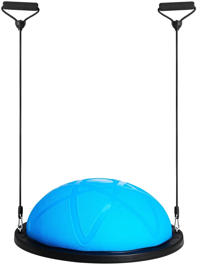 VEVOR 58 cm pusė treniruoklio kamuolio su elastingomis juostomis