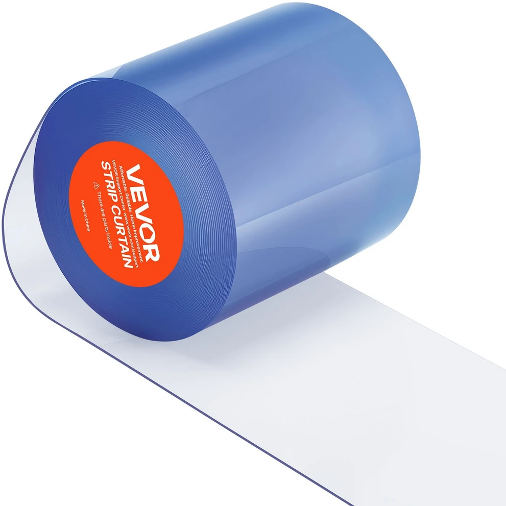 VEVOR PVC užuolaidų durų uždanga 50' x 20 cm vėsinimo įrenginiams