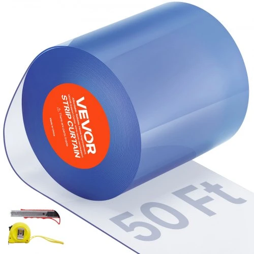VEVOR PVC užuolaidų durų uždanga 50' x 20 cm vėsinimo įrenginiams