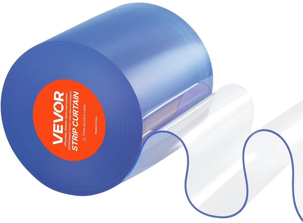 VEVOR PVC užuolaidų durų uždanga 50' x 20 cm vėsinimo įrenginiams