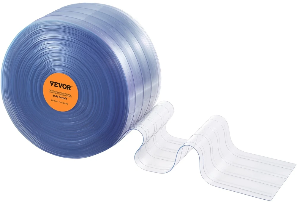 VEVOR Skaidri PVC juostinė užuolaida 30 m
