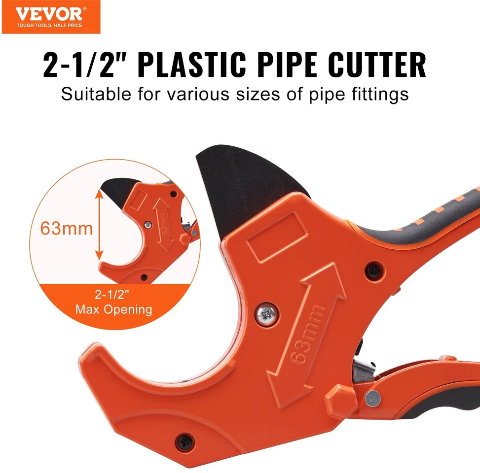 VEVOR pvc vamzdžių pjovimo įrankis 0-63 mm