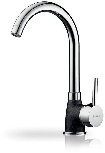 Pyramis Bello Duo Kitchen mixer 090927138 Granite, sidabrinis/juodas dotted