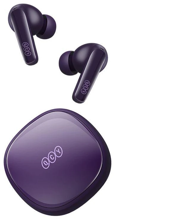 Belaidės ausinės TWS QCY T13x (violetinė)