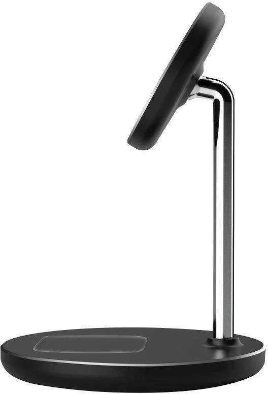Įkrovimo stotelė Tech-Protect QI15W-A39 2in1 MagSafe – juodos spalvos