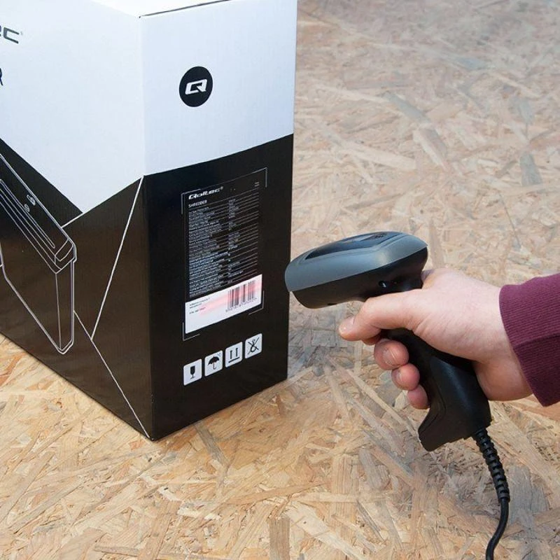 Qoltec 50863 laidinis QR & Brūkšninio kodo skaitytuvas | USB
