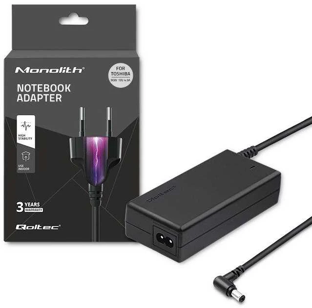 QOLTEC 50076 Nešiojamas kompiuteris AC power adapter Toshiba 90W 19V 4.9 A 5.5x2.5