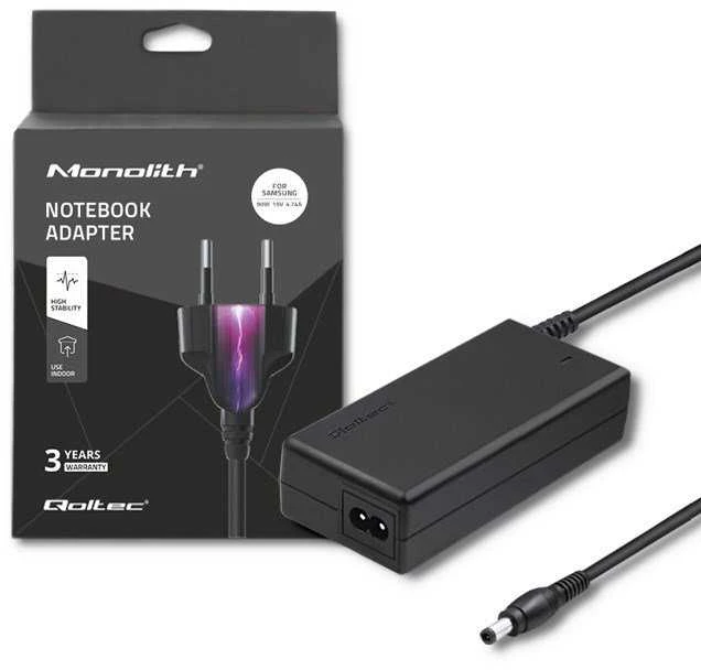 QOLTEC 50089 Nešiojamas kompiuteris AC power adapter Samsung 90W 4.74 A 19V 5.5x3.0