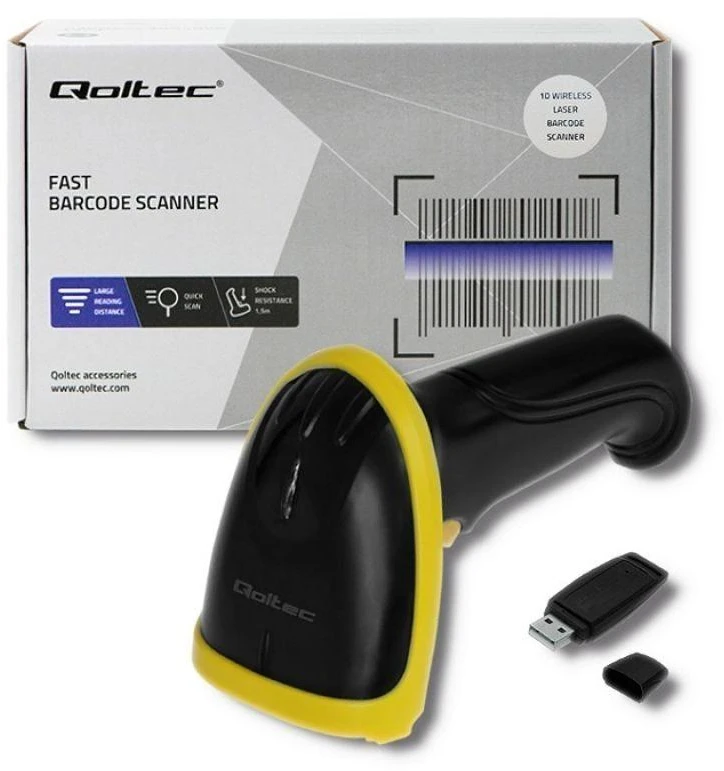Qoltec 50862 brūkšninių kodų skaitytuvas