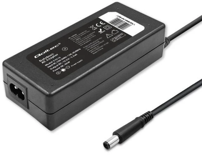 QOLTEC 51519 Nešiojamas kompiuteris kintamosios srovės maitinimo adapteris Qoltec Dell 65W 3.34A 19.5V 7.4 5.0+pin