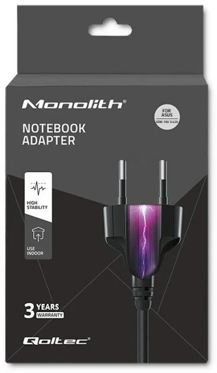 QOLTEC 51745 Nešiojamas kompiuteris AC maitinimo adapteris Qoltec Asus 65W 19V 3.42A 5.5 2.5