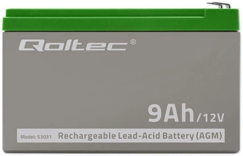 QOLTEC 53031 gelio baterija 12V 9Ah max.90A AGM