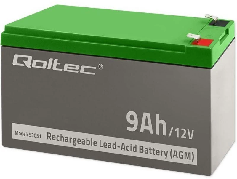QOLTEC 53031 gelio baterija 12V 9Ah max.90A AGM