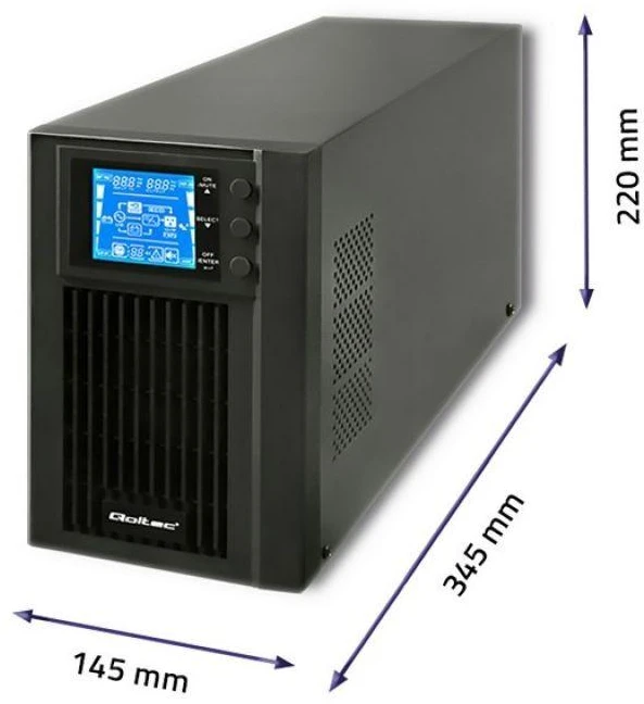 Maitinimo šaltinis Qoltec 53042 (MT, 1000VA)