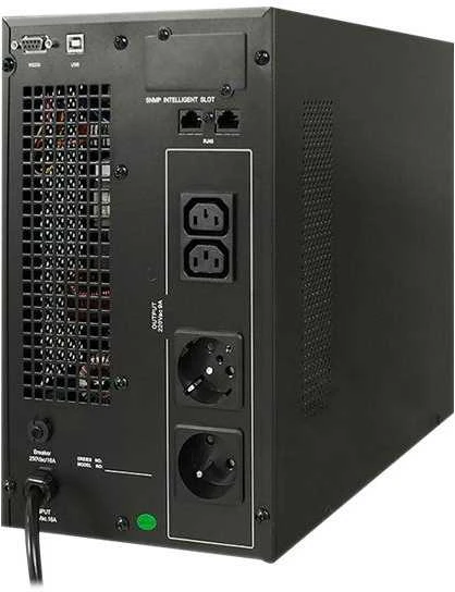 Qoltec Nepertraukiamo maitinimo šaltinis On-line 3KVA 2.4kW LCD USB