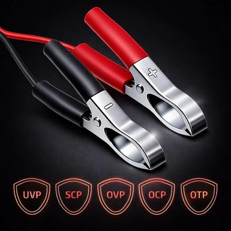 Qoltec 52665 automatinis AGM GEL STD akumuliatorių įkroviklis | 24 V įkroviklis | 2 A | 48 W | LED | 1,8 m laidas