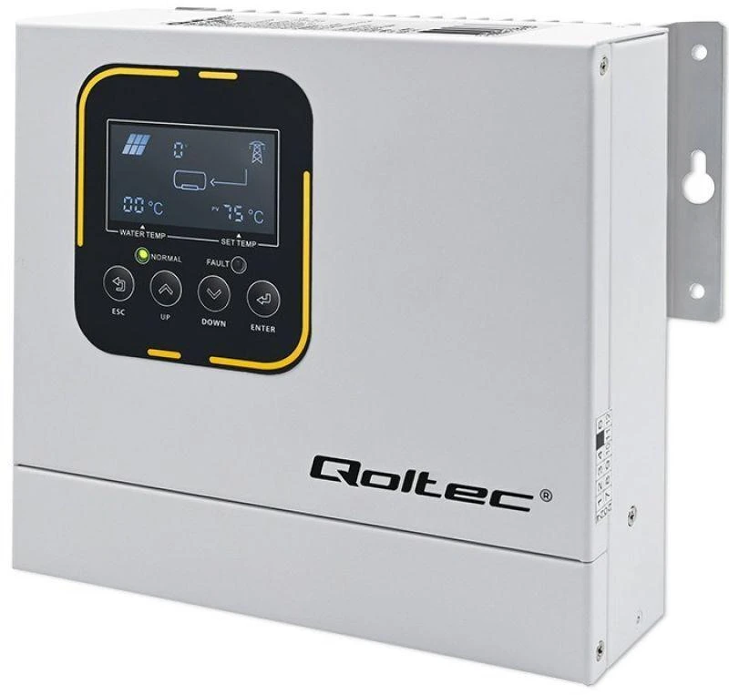 QOLTEC 53872 saulės inverteris vandens šildymui ECO Solar Boost MPPT BYPASS LCD 4kW