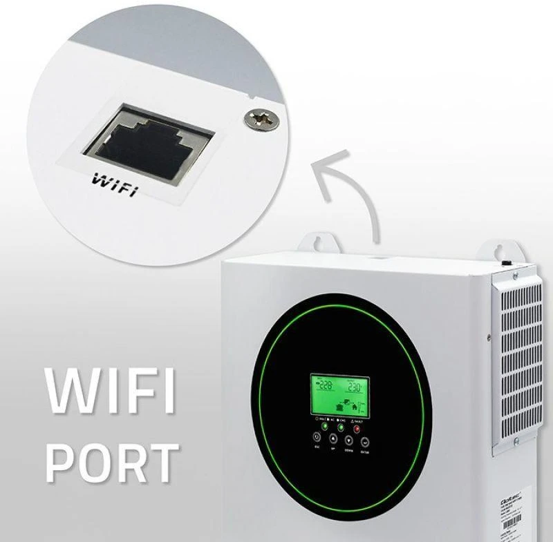 Qoltec Off-Grid 1500W 100A 12V hibridinis saulės inverteris