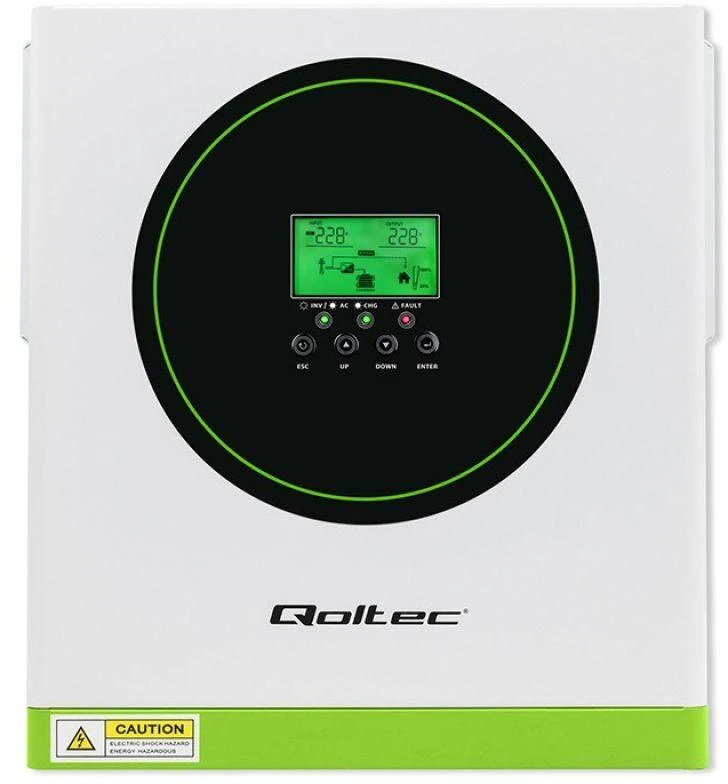 Qoltec Off-Grid 1500W 100A 12V hibridinis saulės inverteris