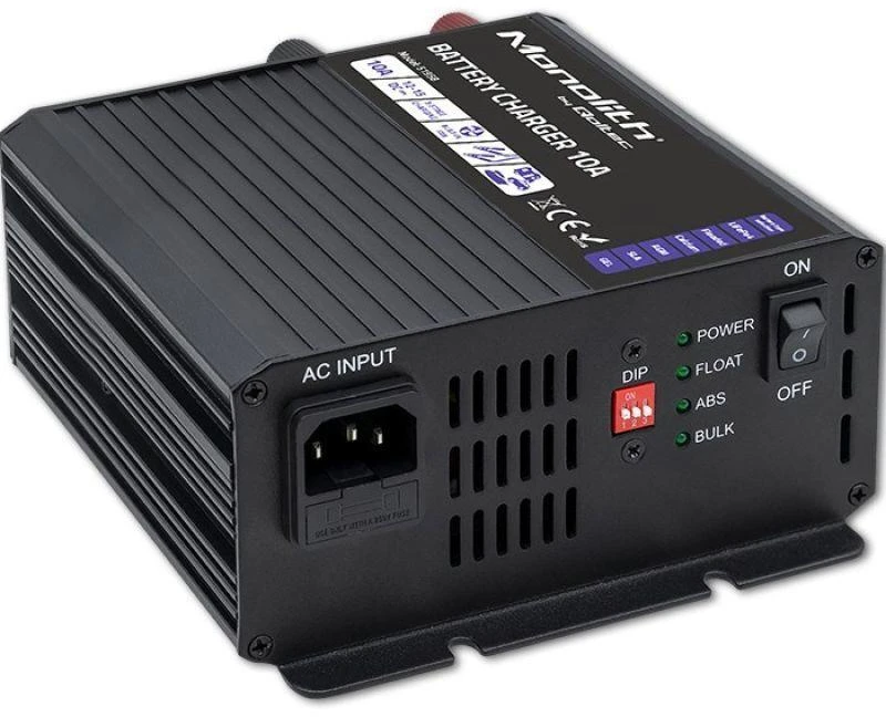 QOLTEC 51958 Smart Monolith įkroviklis LiFePO4 AGM GEL SLA akumuliatoriams / 10A / 12V