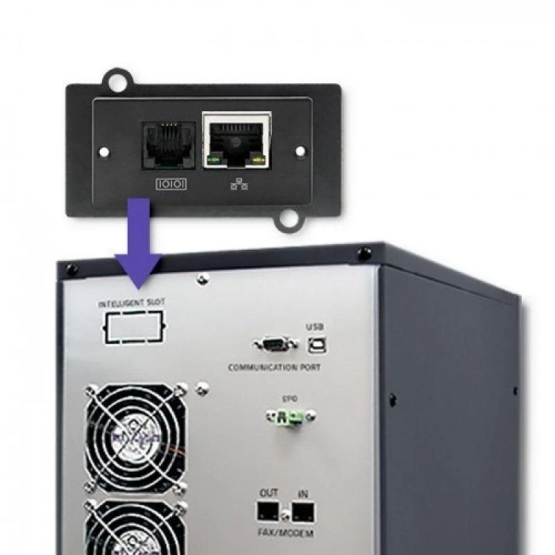 QOLTEC 53044 Qoltec Nepertraukiamas maitinimo šaltinis On-line 10KVA 8kW LCD USB