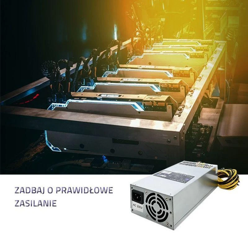 QOLTEC 50177 maitinimo šaltinis ATX Smart 1600W 80 Plus Gold