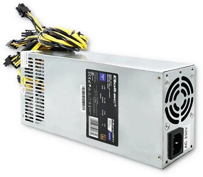 QOLTEC 50177 maitinimo šaltinis ATX Smart 1600W 80 Plus Gold