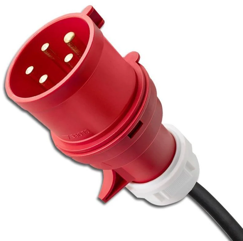Nešiojamas reguliuojamas elektromobilių įkroviklis Qoltec 2in1 Type2 | 11kW | CEE 5 PIN | LCD | 3 fazių | Sieninė dėžutė | 5 m