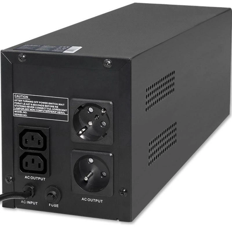 QOLTEC 53775 nepertraukiamo maitinimo linijos interaktyvus monolitas 1200VA 720W