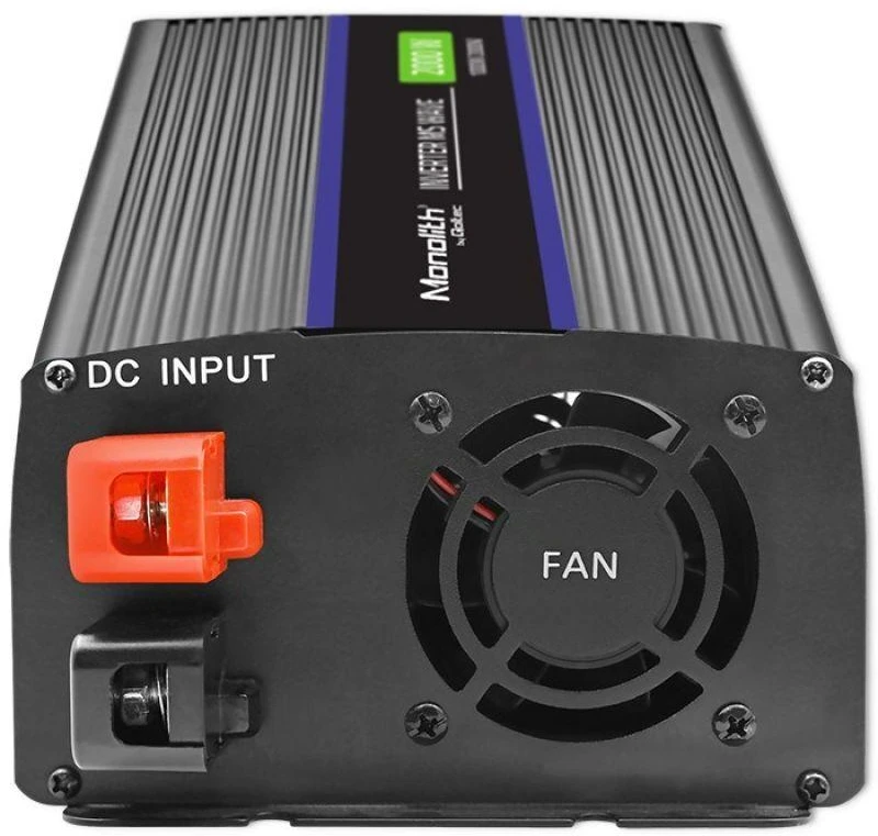 QOLTEC 51926 Monolitinis įtampos keitiklis 2000 MS Wave / 12V iki 230V / 1000/2000W / USB