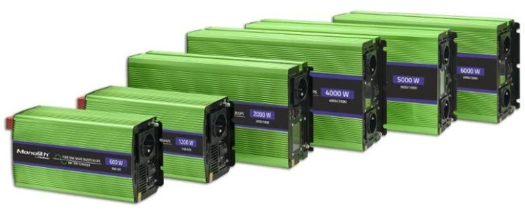 QOLTEC 51943 grynos sinusinės bangos keitiklis, monolitas / akumuliatoriaus įkroviklis / UPS / 4000 W / 2000 W / 12 V iki 230 V / LCD