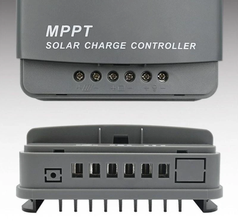Adapteris Saulės valdiklis įkrovimo mppt su temperatūros jutiklis 20a12v / 24v lcd 2 x usb Qoltec