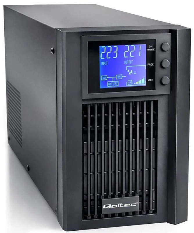„Qoltec“ grynos sinusinės bangos | 1 kVA | 800 W | AVR | LCD | Grynas sinusas