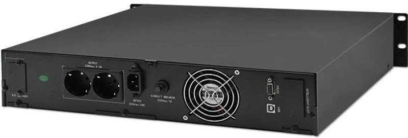 QOLTEC 53945 Nepertraukiamo maitinimo šaltinis UPS RACK 1KVA 800W LCD