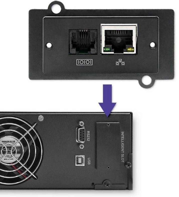 QOLTEC 53945 Nepertraukiamo maitinimo šaltinis UPS RACK 1KVA 800W LCD
