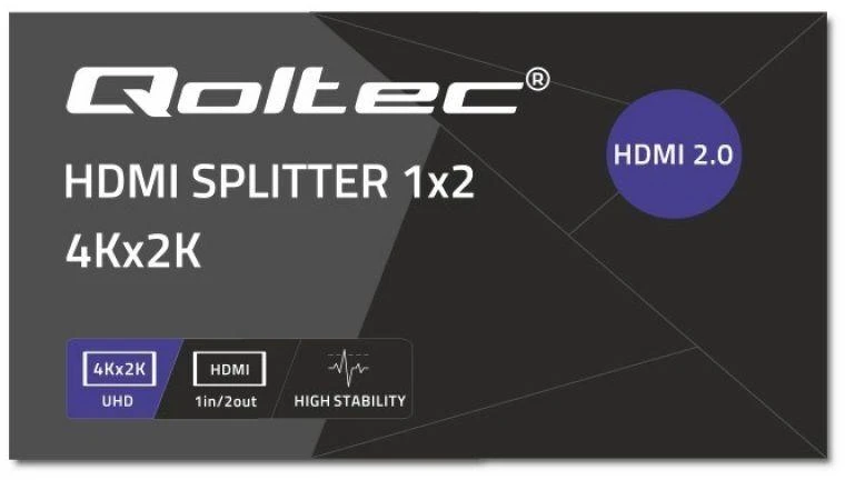 HDMI Skirstytuvas - Qoltec 51797 2x 4K 60Hz