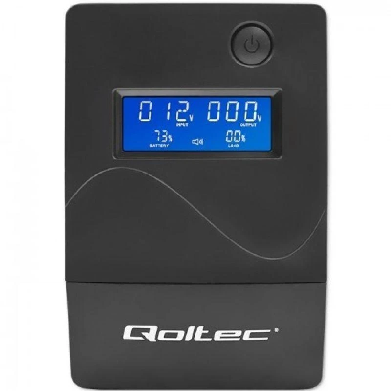 QOLTEC 53978 UPS Monolith 650VA 360W LCD USB RJ45