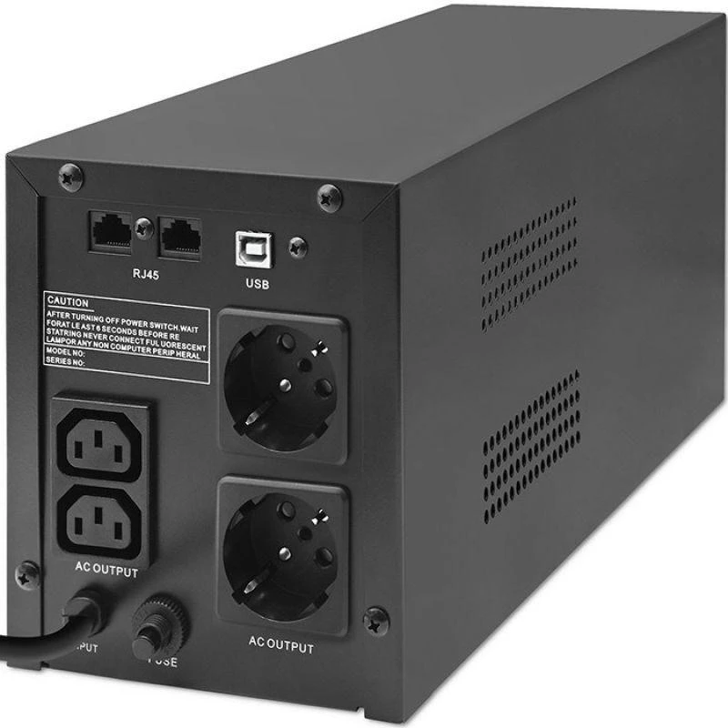 QOLTEC UPS LINE INTERACTIVE | MONOLITH | 1500VA | 900W | LCD | USB