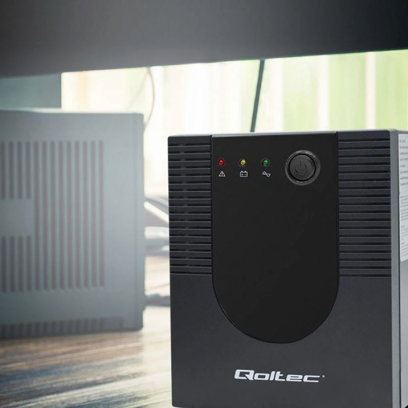 QOLTEC 53777 nepertraukiamo maitinimo linijos interaktyvus monolitas 2000VA 1200W