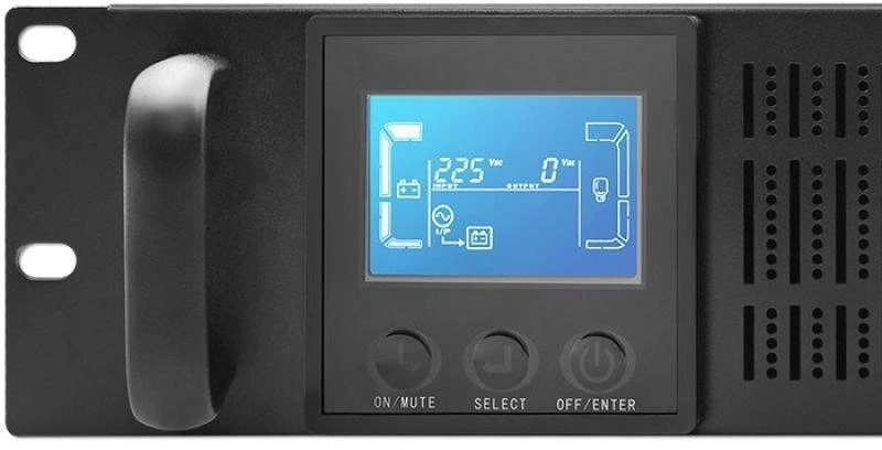 QOLTEC 53946 Nepertraukiamo maitinimo šaltinis UPS RACK 2KVA 1600 W LCD