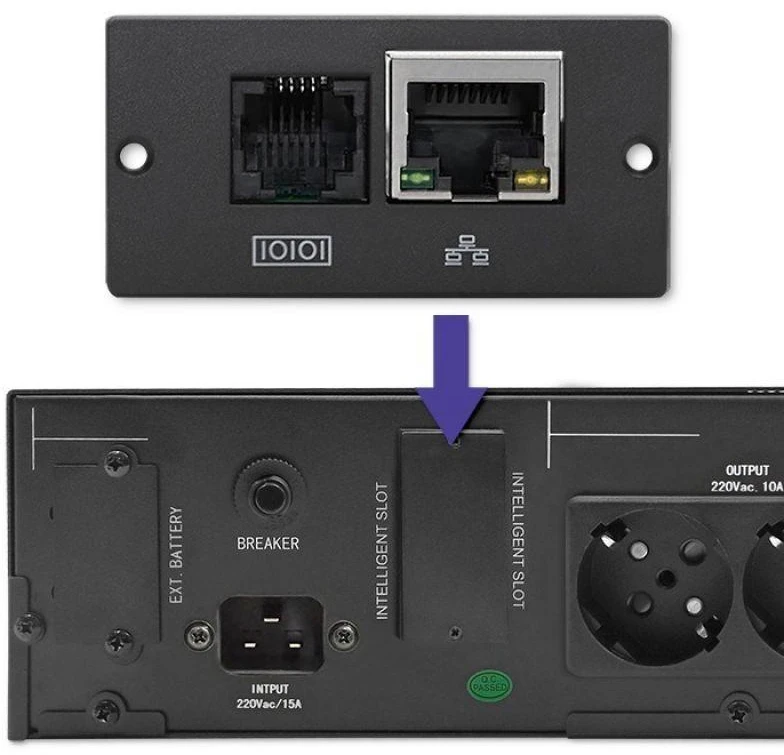 QOLTEC 53947 Nepertraukiamo maitinimo šaltinis UPS RACK 3KVA 2400 W LCD