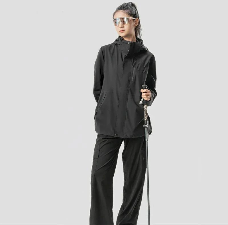 Qunature Nordic Walking Trekking Pole Aluminum 110 – 130 cm 1 pc. – rudos spalvos