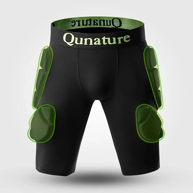 Qunature Šlaunų apsaugos – Pažangios XL slidėms, snieglenčių sportui, riedučiams – Juodos